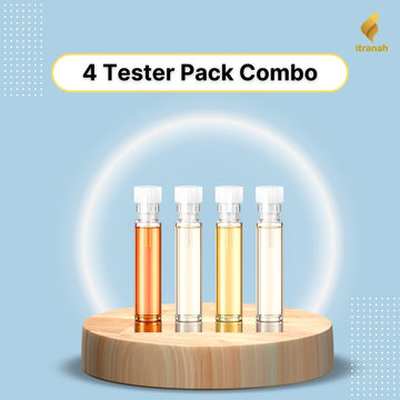 4 Tester Pack of ITRANAH Premium Attar Perfume Oil