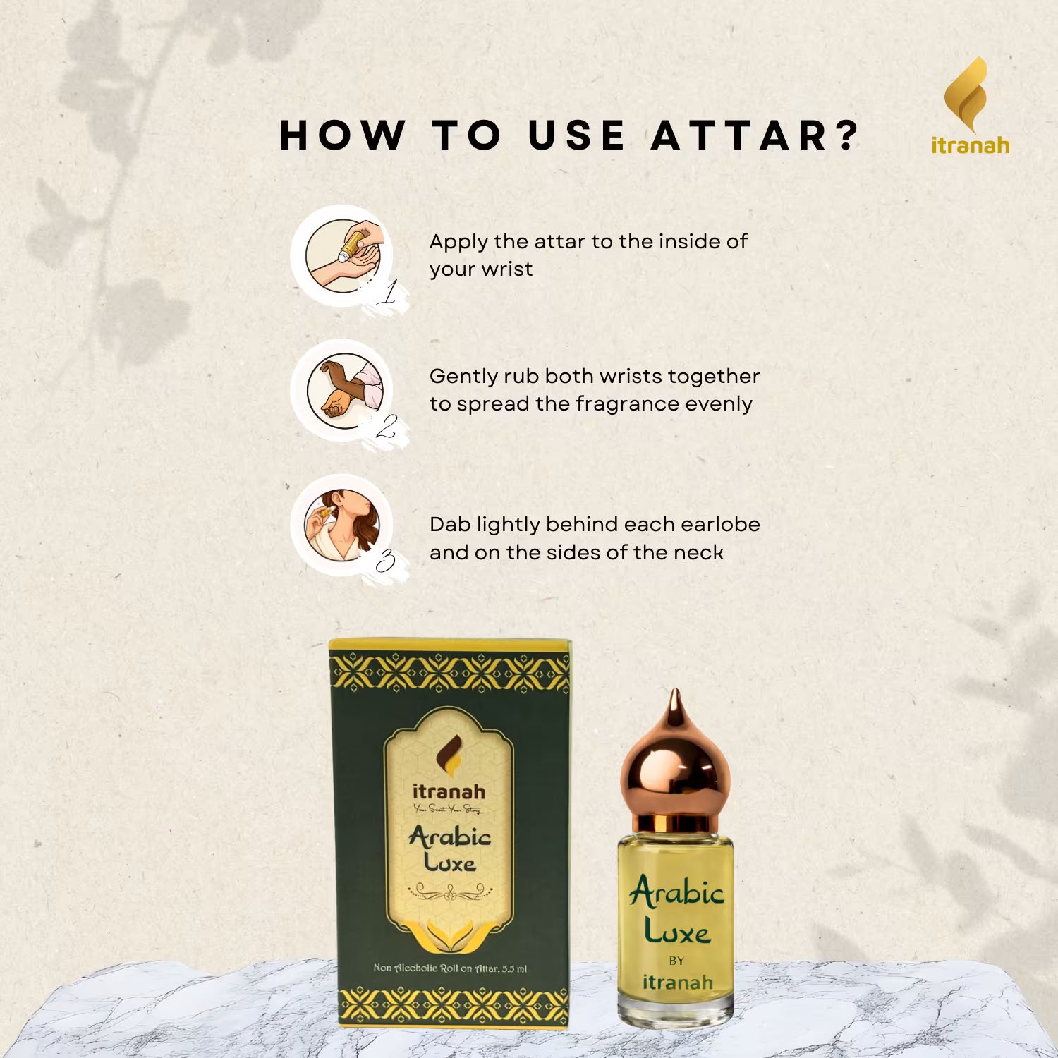 Itranah Arabic Luxe Luxury Attar Perfume