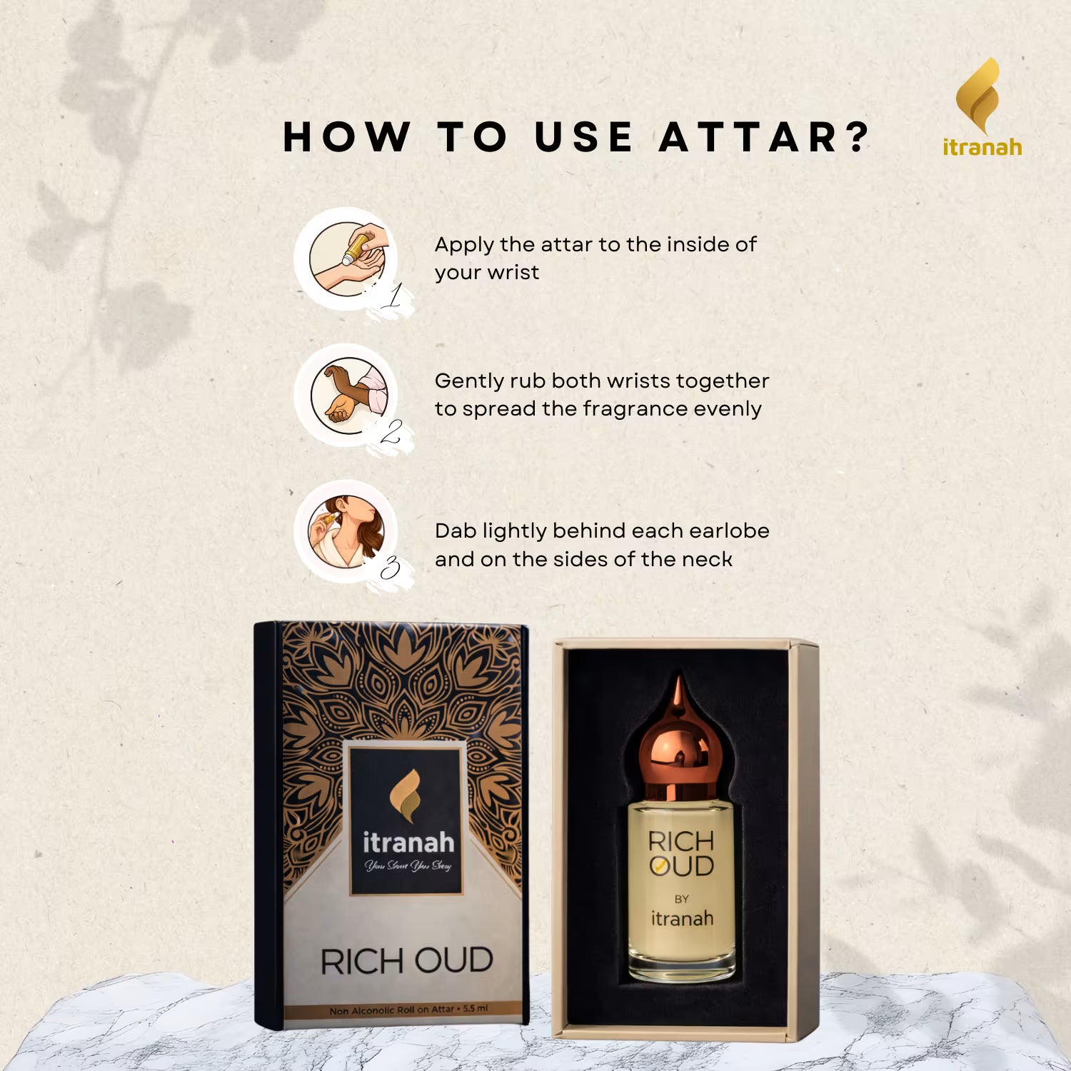 Itranah Rich Oud Premium Attar Perfume